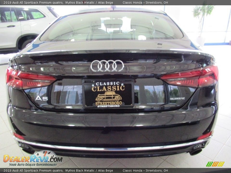 2019 Audi A5 Sportback Premium quattro Mythos Black Metallic / Atlas Beige Photo #14