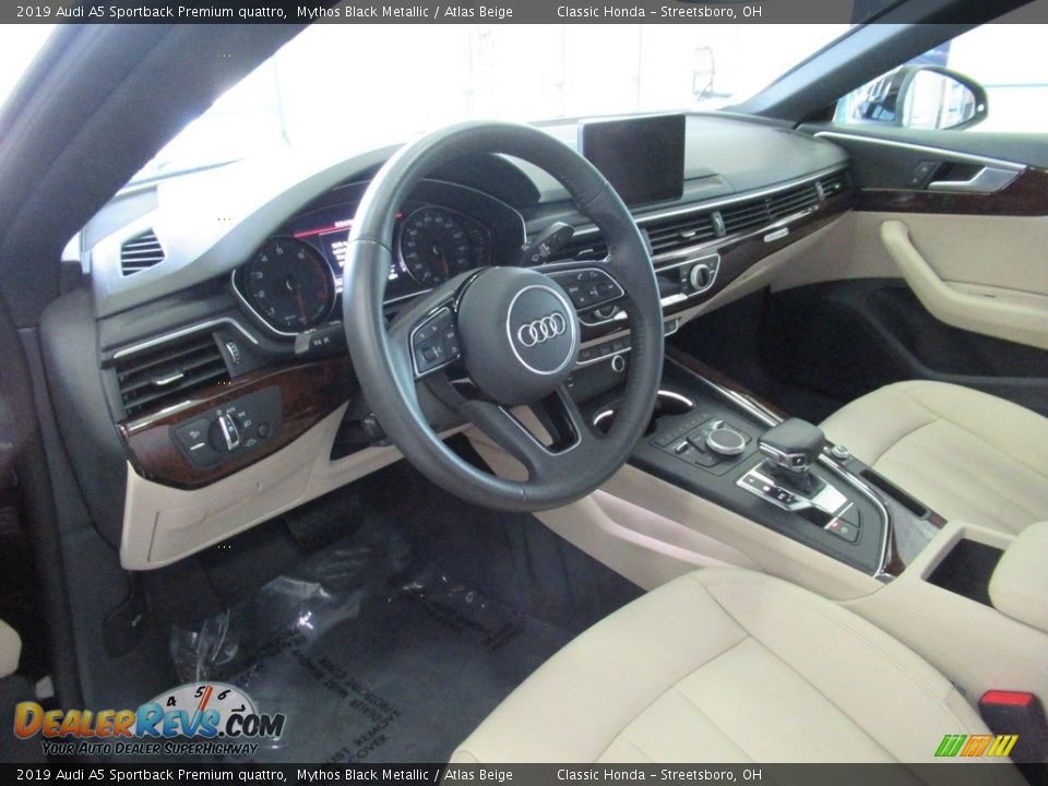 Atlas Beige Interior - 2019 Audi A5 Sportback Premium quattro Photo #15