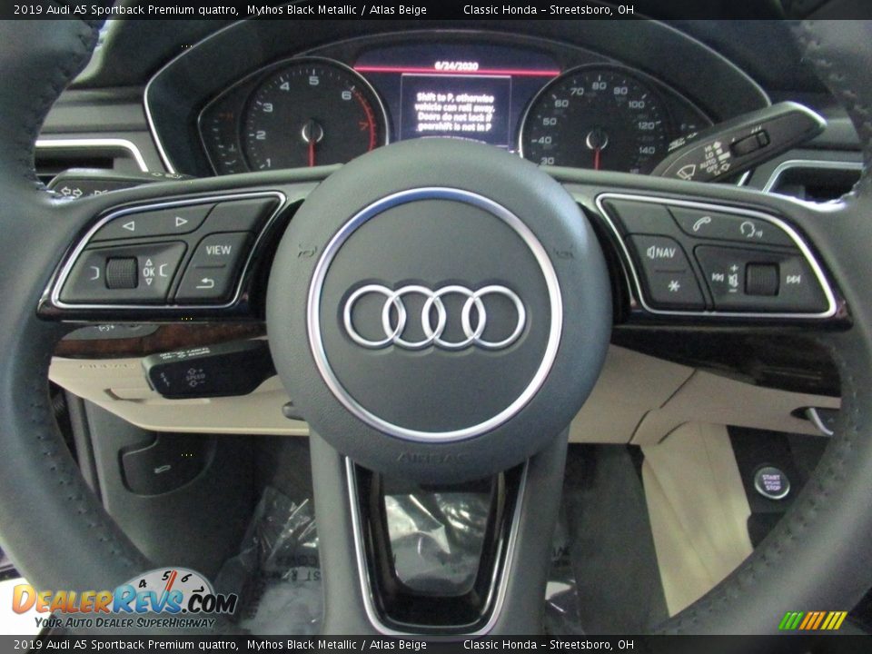 2019 Audi A5 Sportback Premium quattro Steering Wheel Photo #24