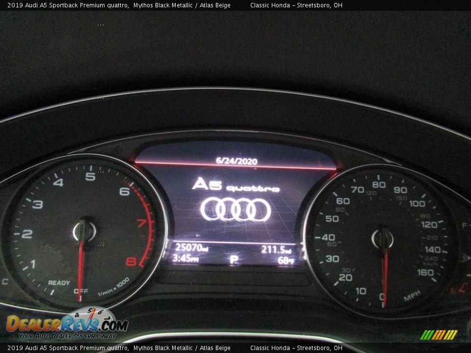 2019 Audi A5 Sportback Premium quattro Gauges Photo #25