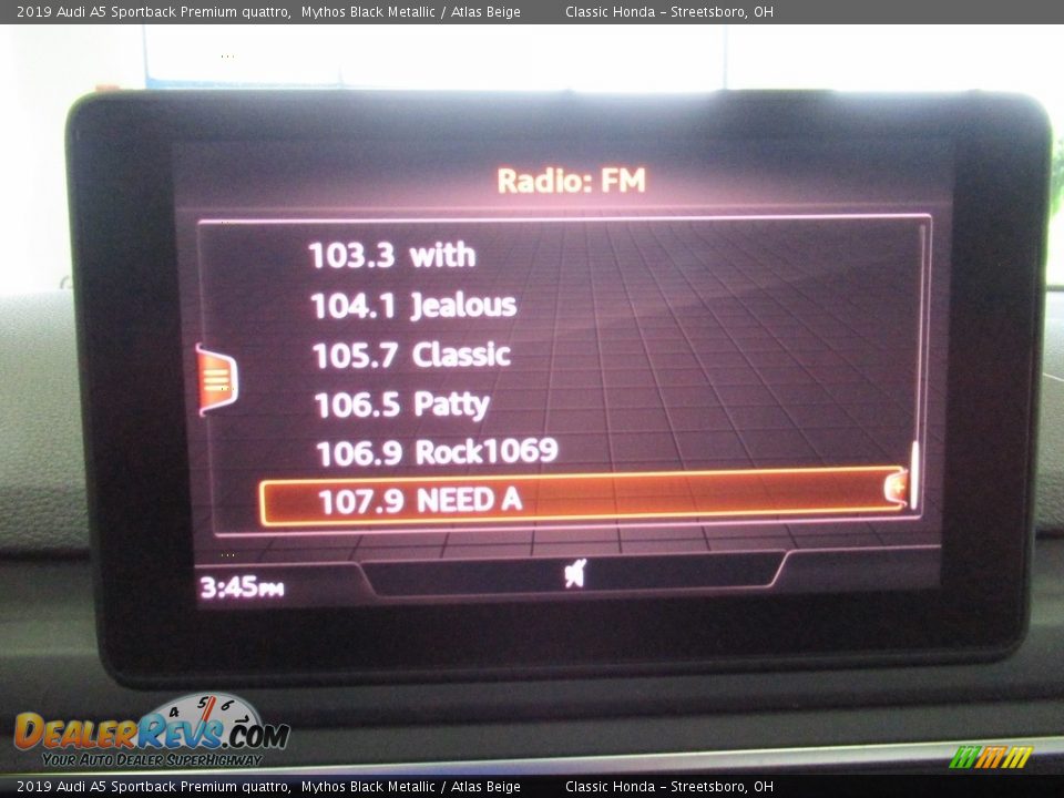 2019 Audi A5 Sportback Premium quattro Mythos Black Metallic / Atlas Beige Photo #27