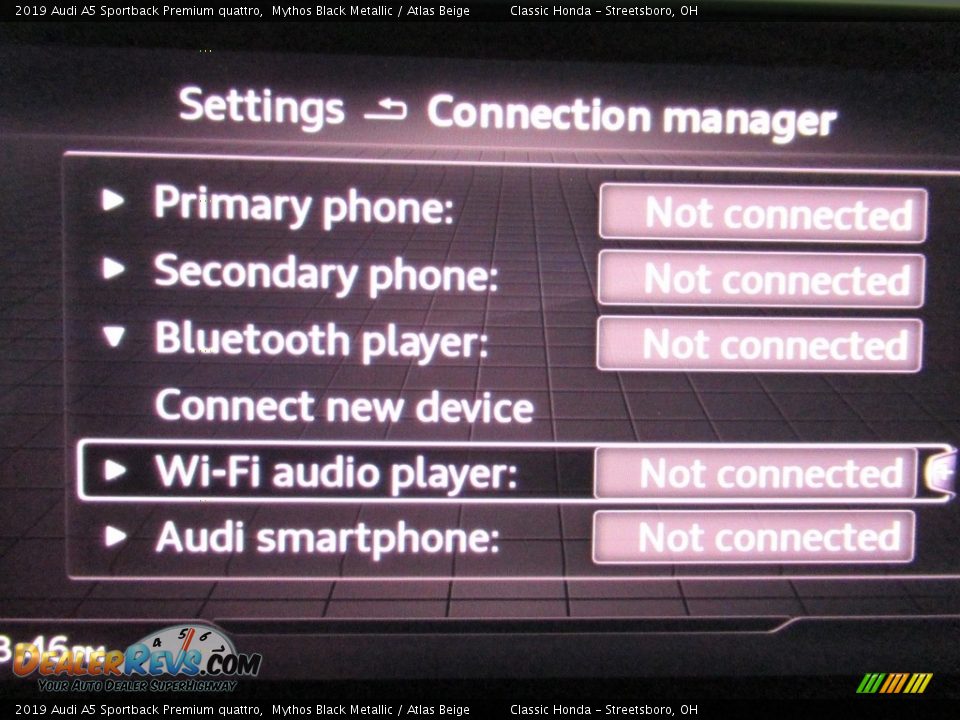 2019 Audi A5 Sportback Premium quattro Mythos Black Metallic / Atlas Beige Photo #30