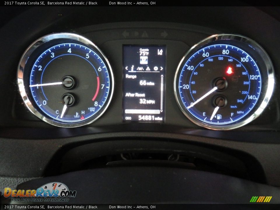 2017 Toyota Corolla SE Barcelona Red Metalic / Black Photo #26