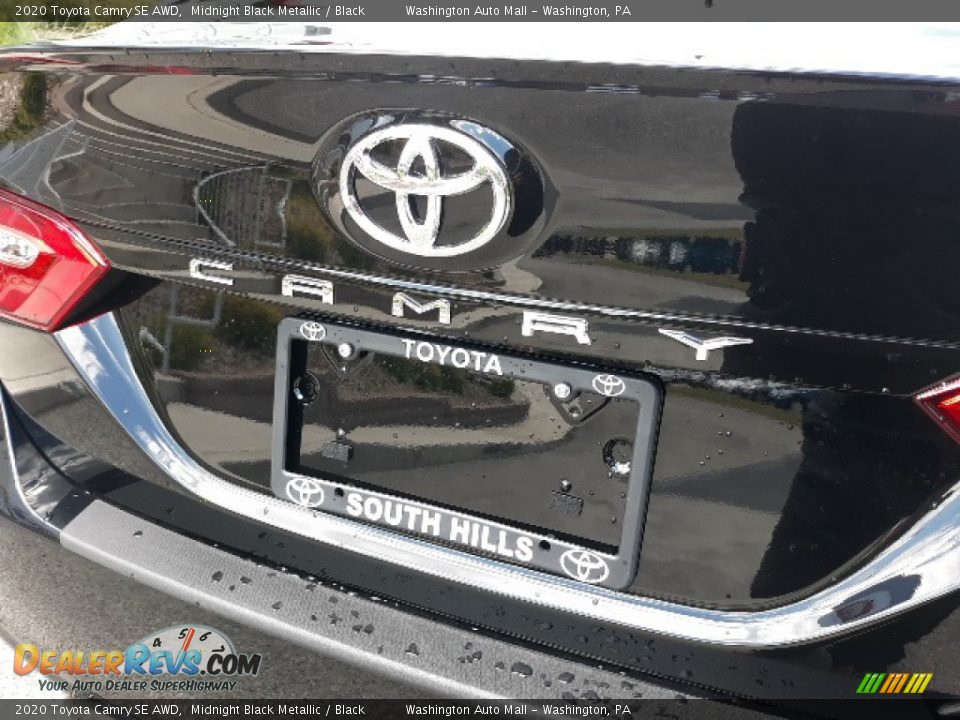 2020 Toyota Camry SE AWD Midnight Black Metallic / Black Photo #30