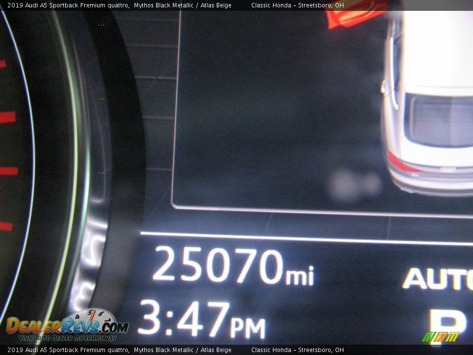 2019 Audi A5 Sportback Premium quattro Mythos Black Metallic / Atlas Beige Photo #35