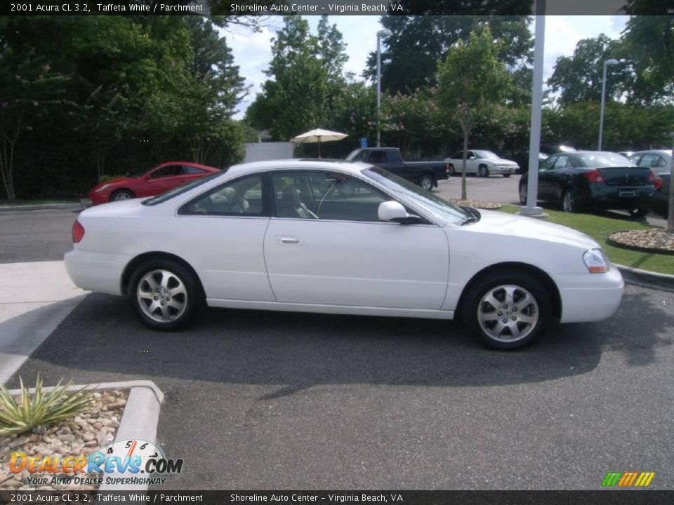 2001 Acura CL 3.2 Taffeta White / Parchment Photo #7