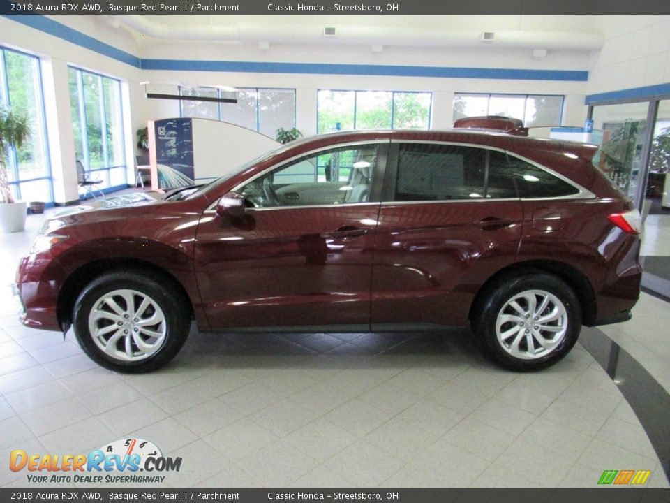 2018 Acura RDX AWD Basque Red Pearl II / Parchment Photo #2
