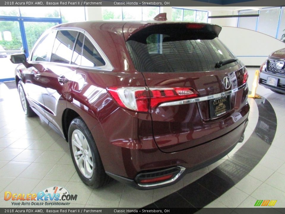 2018 Acura RDX AWD Basque Red Pearl II / Parchment Photo #3