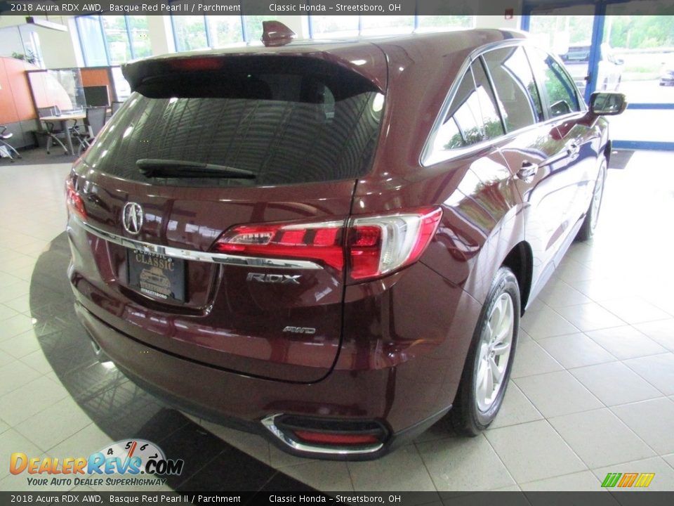 2018 Acura RDX AWD Basque Red Pearl II / Parchment Photo #4