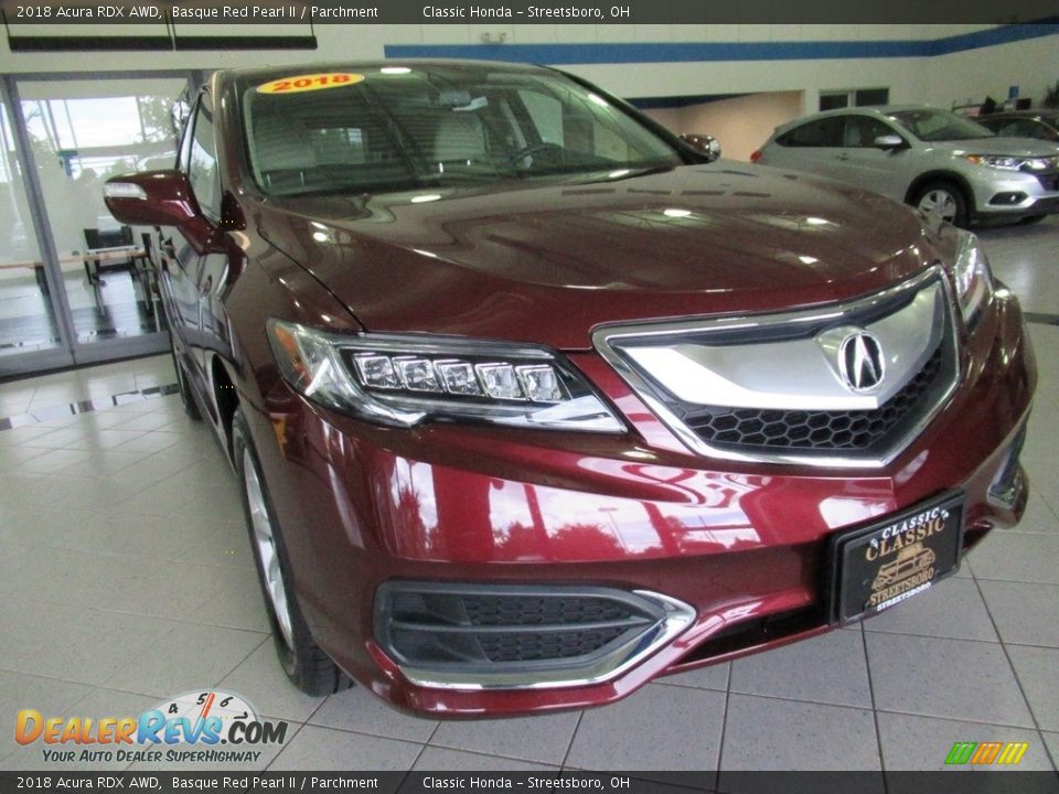 2018 Acura RDX AWD Basque Red Pearl II / Parchment Photo #6