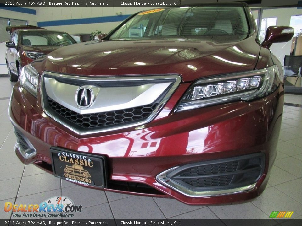 2018 Acura RDX AWD Basque Red Pearl II / Parchment Photo #7