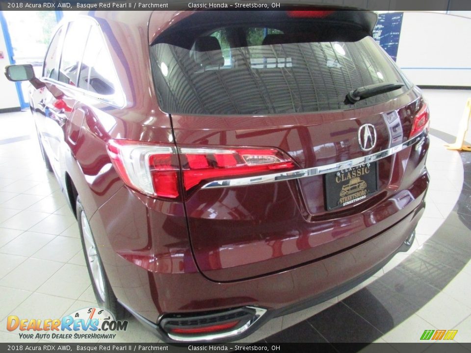 2018 Acura RDX AWD Basque Red Pearl II / Parchment Photo #9