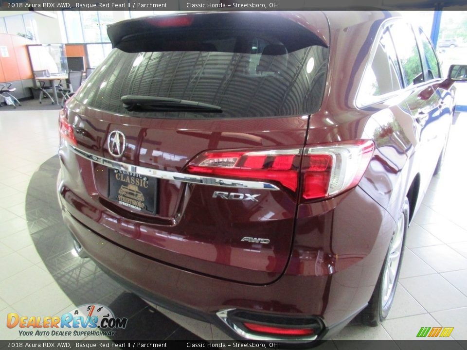 2018 Acura RDX AWD Basque Red Pearl II / Parchment Photo #10