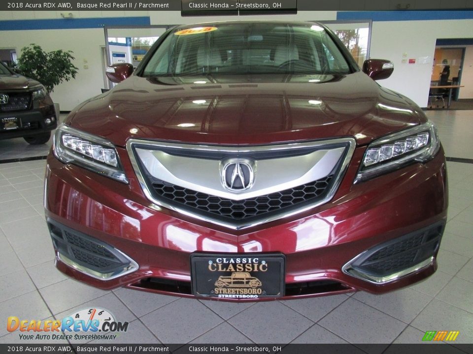 2018 Acura RDX AWD Basque Red Pearl II / Parchment Photo #13