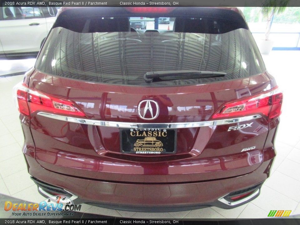 2018 Acura RDX AWD Basque Red Pearl II / Parchment Photo #14