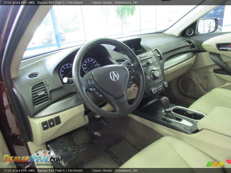 2018 Acura RDX AWD Basque Red Pearl II / Parchment Photo #15