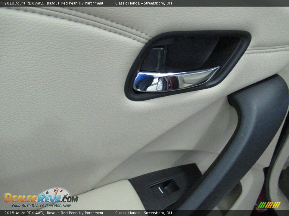 2018 Acura RDX AWD Basque Red Pearl II / Parchment Photo #21
