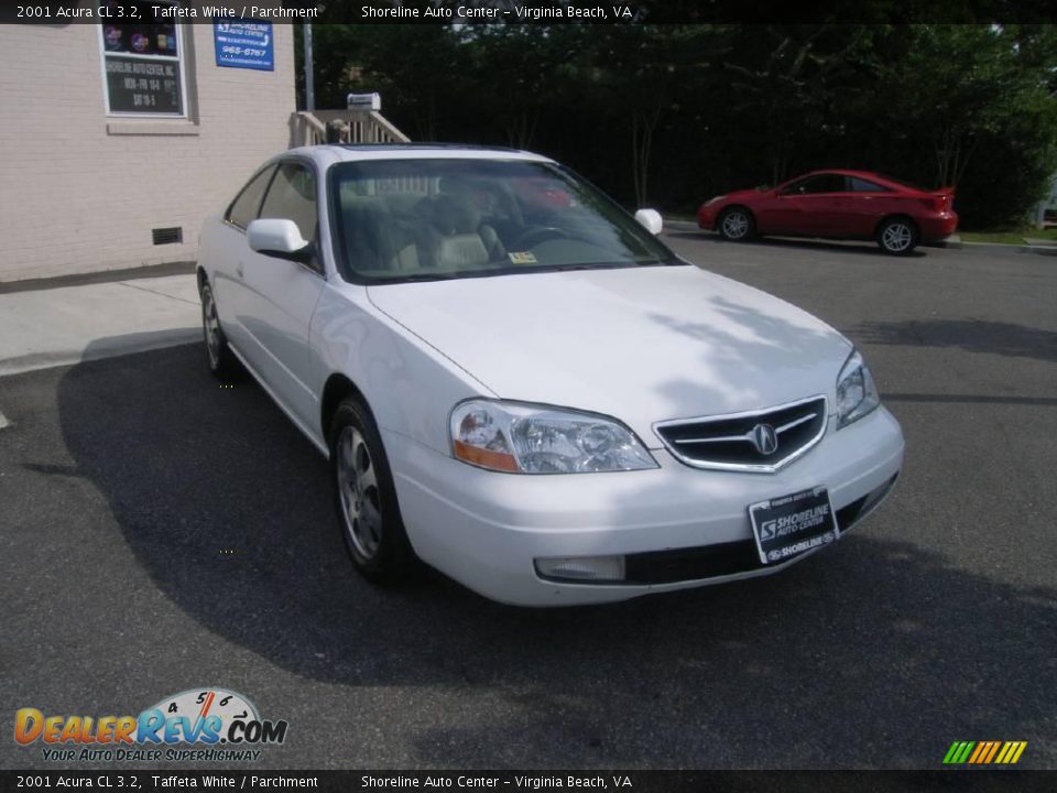 2001 Acura CL 3.2 Taffeta White / Parchment Photo #8