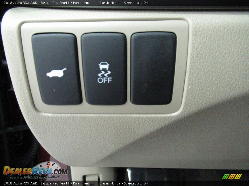 2018 Acura RDX AWD Basque Red Pearl II / Parchment Photo #33