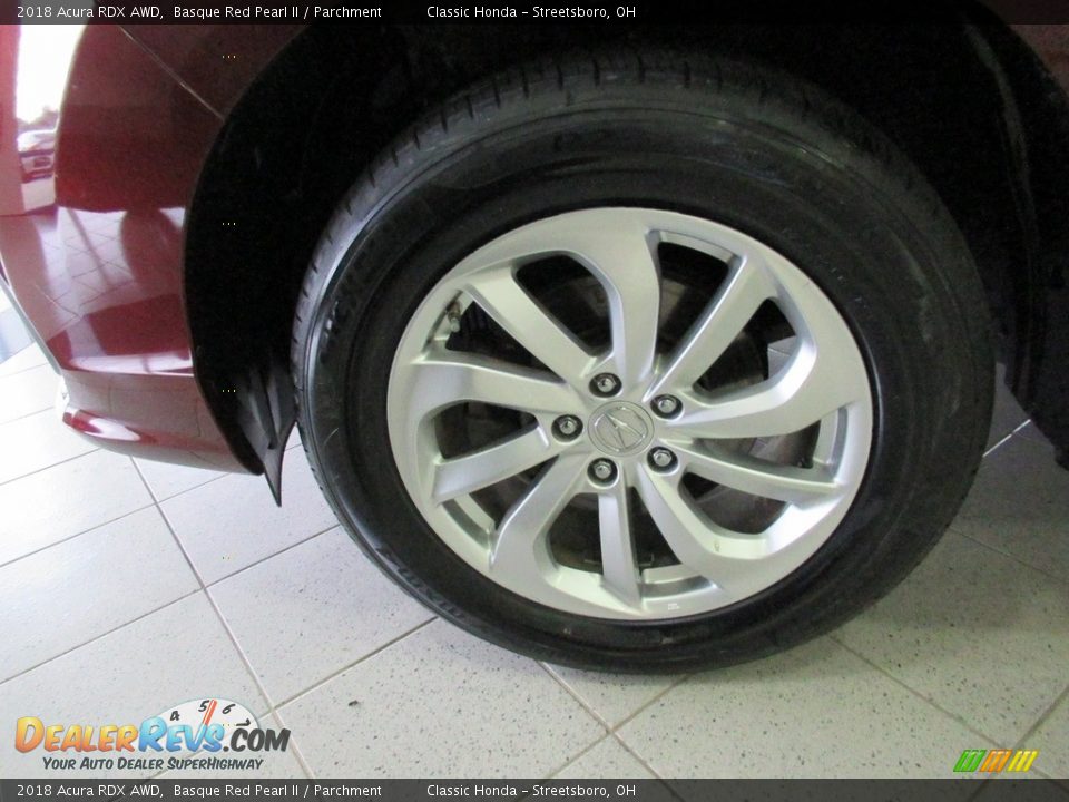 2018 Acura RDX AWD Basque Red Pearl II / Parchment Photo #36