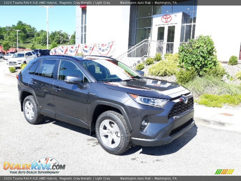 2020 Toyota RAV4 XLE AWD Hybrid Magnetic Gray Metallic / Light Gray Photo #1
