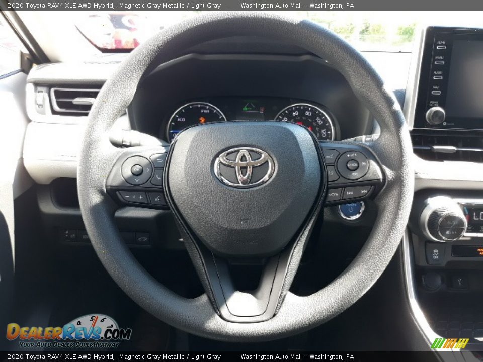 2020 Toyota RAV4 XLE AWD Hybrid Magnetic Gray Metallic / Light Gray Photo #4