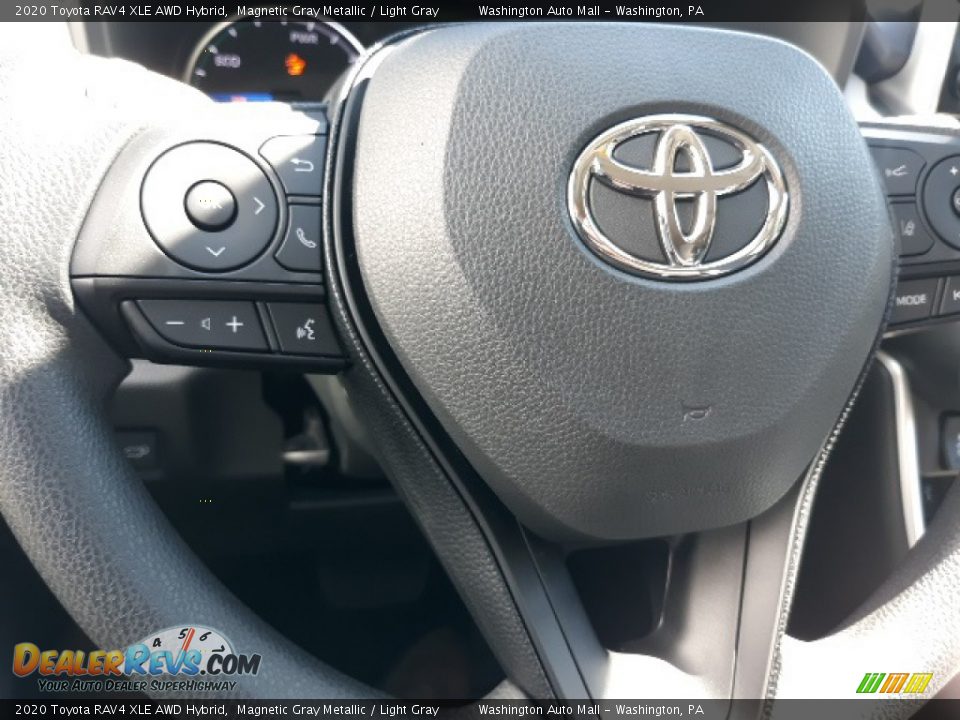 2020 Toyota RAV4 XLE AWD Hybrid Magnetic Gray Metallic / Light Gray Photo #5