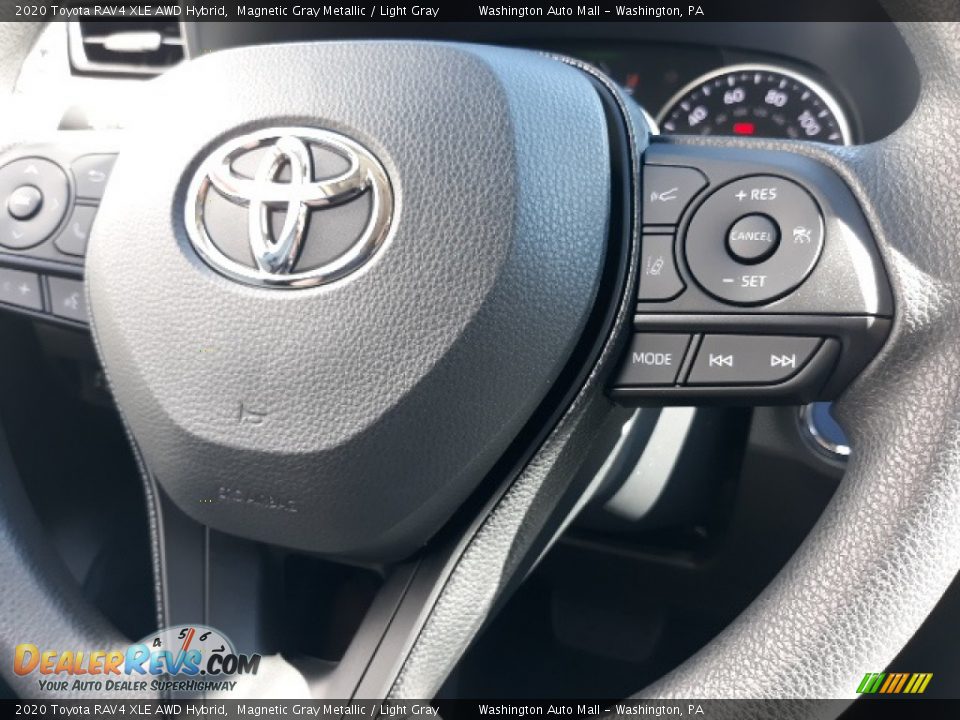 2020 Toyota RAV4 XLE AWD Hybrid Magnetic Gray Metallic / Light Gray Photo #6