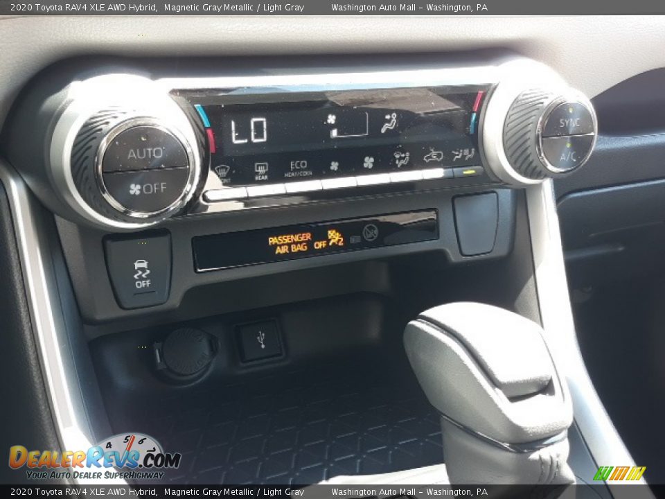 2020 Toyota RAV4 XLE AWD Hybrid Magnetic Gray Metallic / Light Gray Photo #13