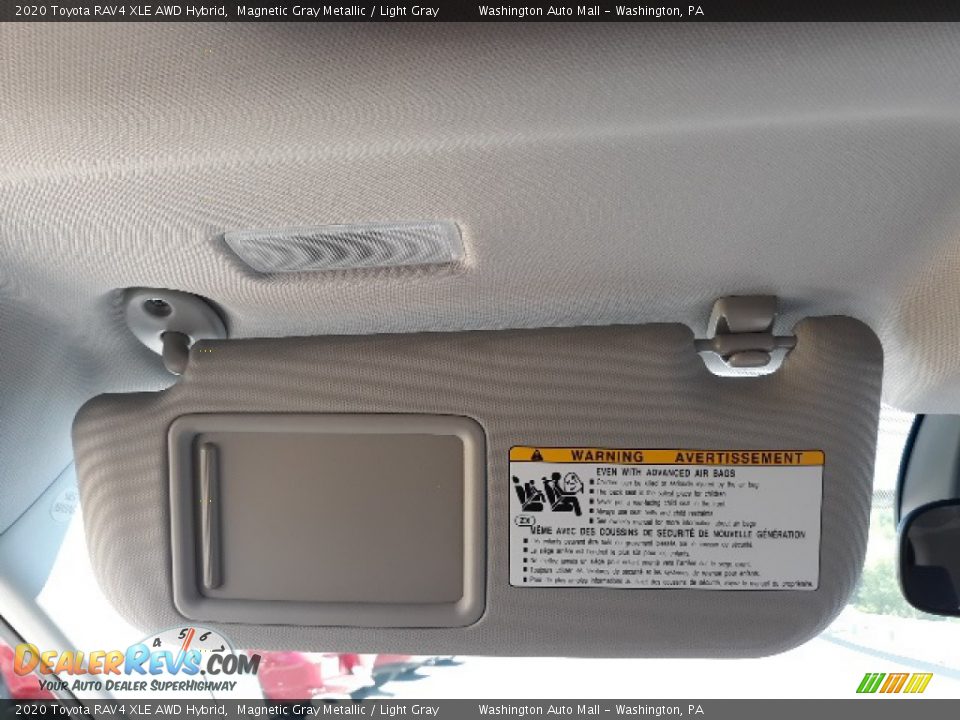 2020 Toyota RAV4 XLE AWD Hybrid Magnetic Gray Metallic / Light Gray Photo #16