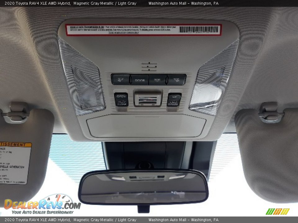 2020 Toyota RAV4 XLE AWD Hybrid Magnetic Gray Metallic / Light Gray Photo #17