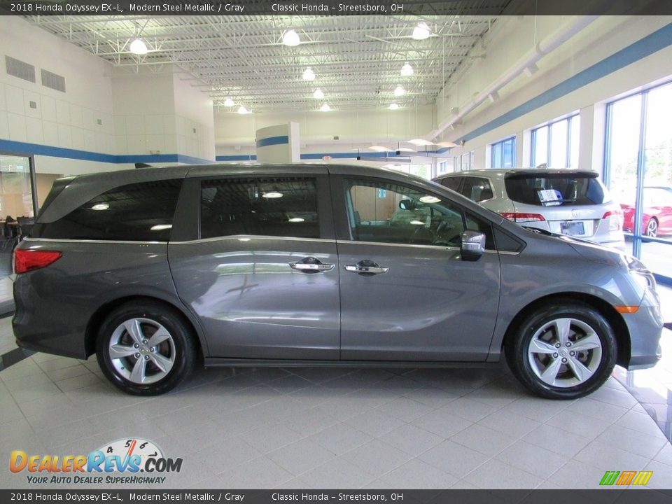 2018 Honda Odyssey EX-L Modern Steel Metallic / Gray Photo #4