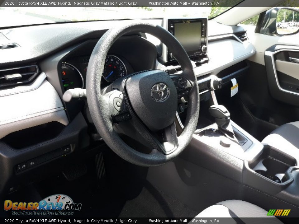 2020 Toyota RAV4 XLE AWD Hybrid Magnetic Gray Metallic / Light Gray Photo #19