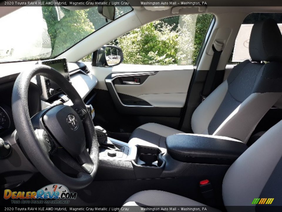 2020 Toyota RAV4 XLE AWD Hybrid Magnetic Gray Metallic / Light Gray Photo #20