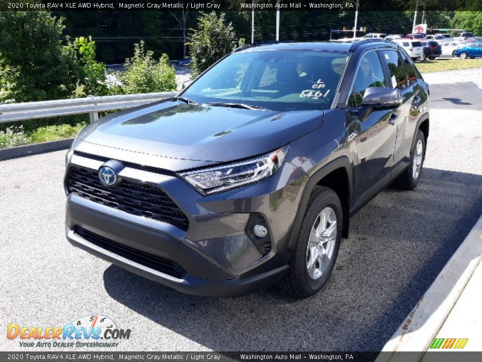 2020 Toyota RAV4 XLE AWD Hybrid Magnetic Gray Metallic / Light Gray Photo #29