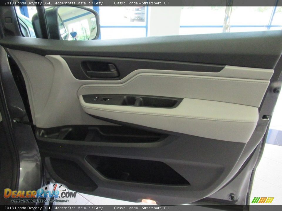 2018 Honda Odyssey EX-L Modern Steel Metallic / Gray Photo #14