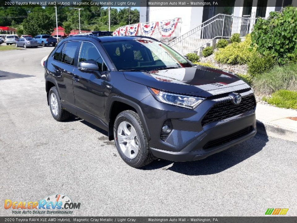 2020 Toyota RAV4 XLE AWD Hybrid Magnetic Gray Metallic / Light Gray Photo #31