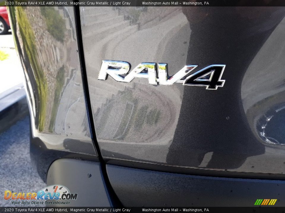 2020 Toyota RAV4 XLE AWD Hybrid Magnetic Gray Metallic / Light Gray Photo #34