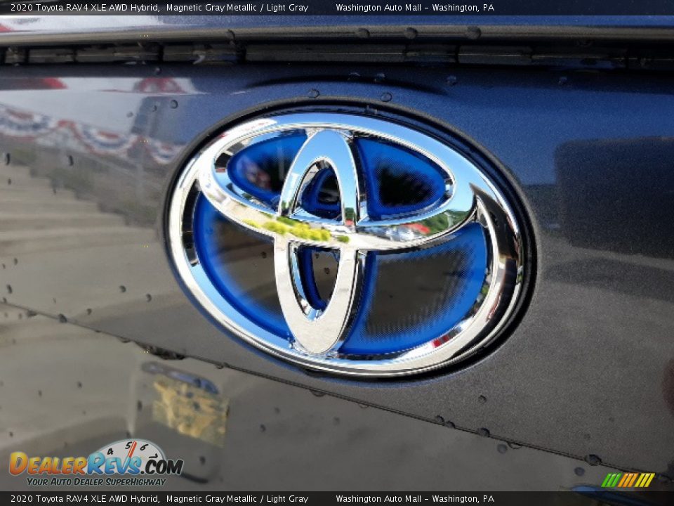 2020 Toyota RAV4 XLE AWD Hybrid Magnetic Gray Metallic / Light Gray Photo #35