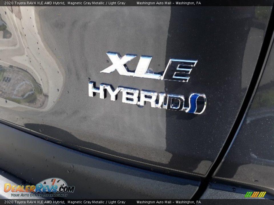 2020 Toyota RAV4 XLE AWD Hybrid Magnetic Gray Metallic / Light Gray Photo #36