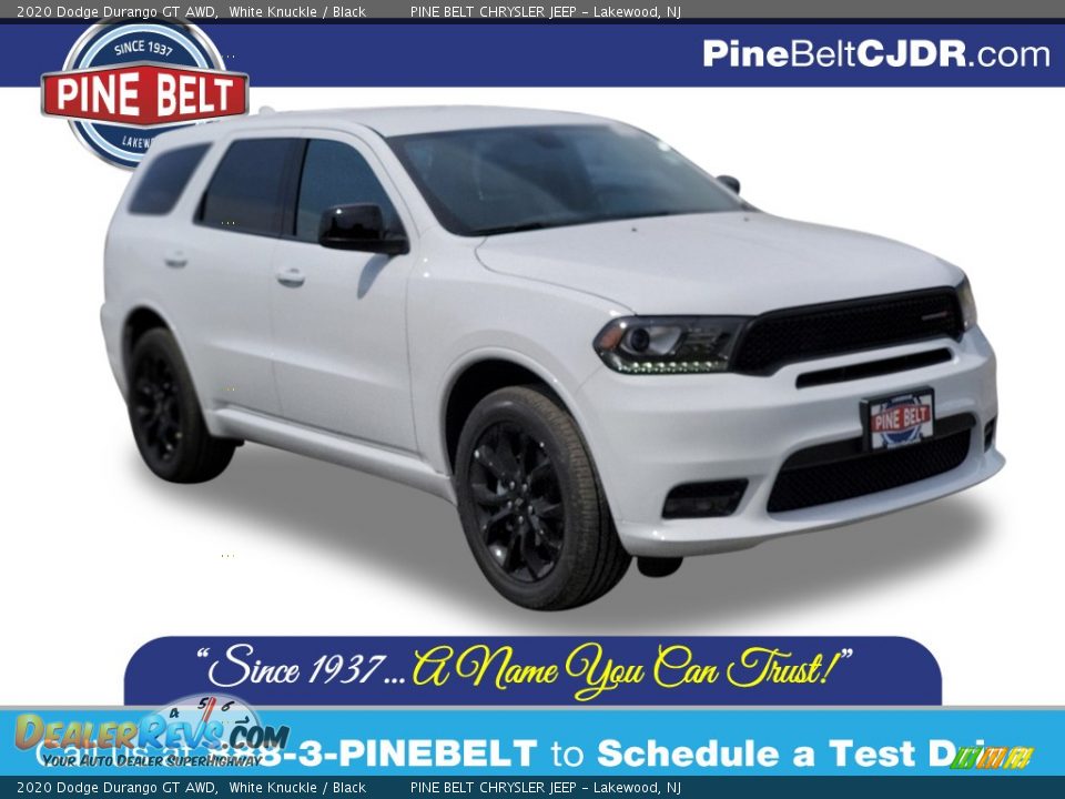 2020 Dodge Durango GT AWD White Knuckle / Black Photo #1