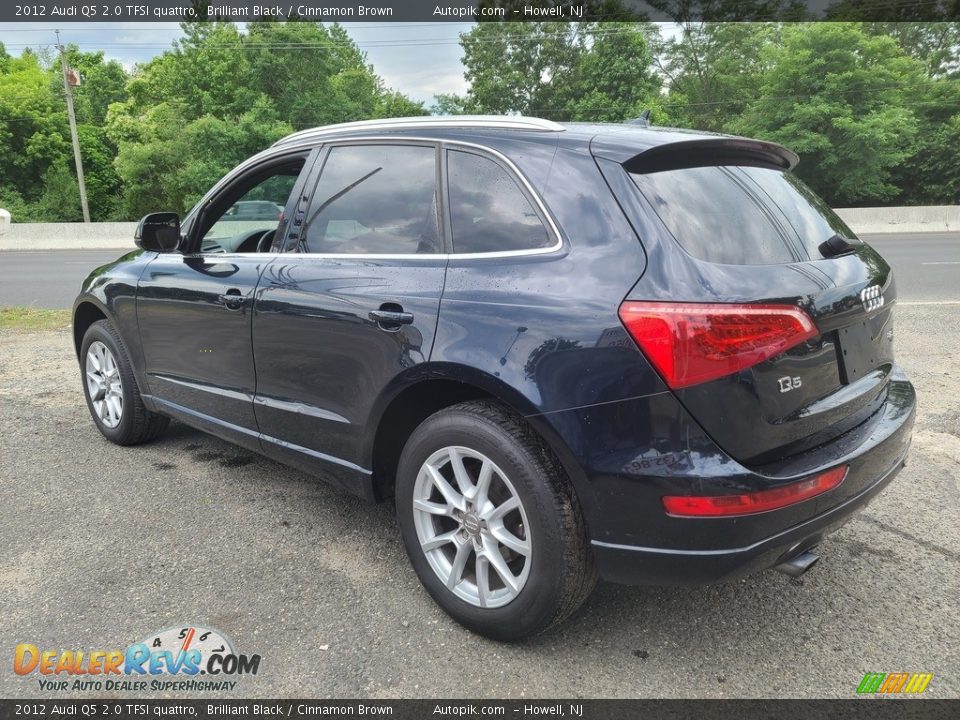 2012 Audi Q5 2.0 TFSI quattro Brilliant Black / Cinnamon Brown Photo #5
