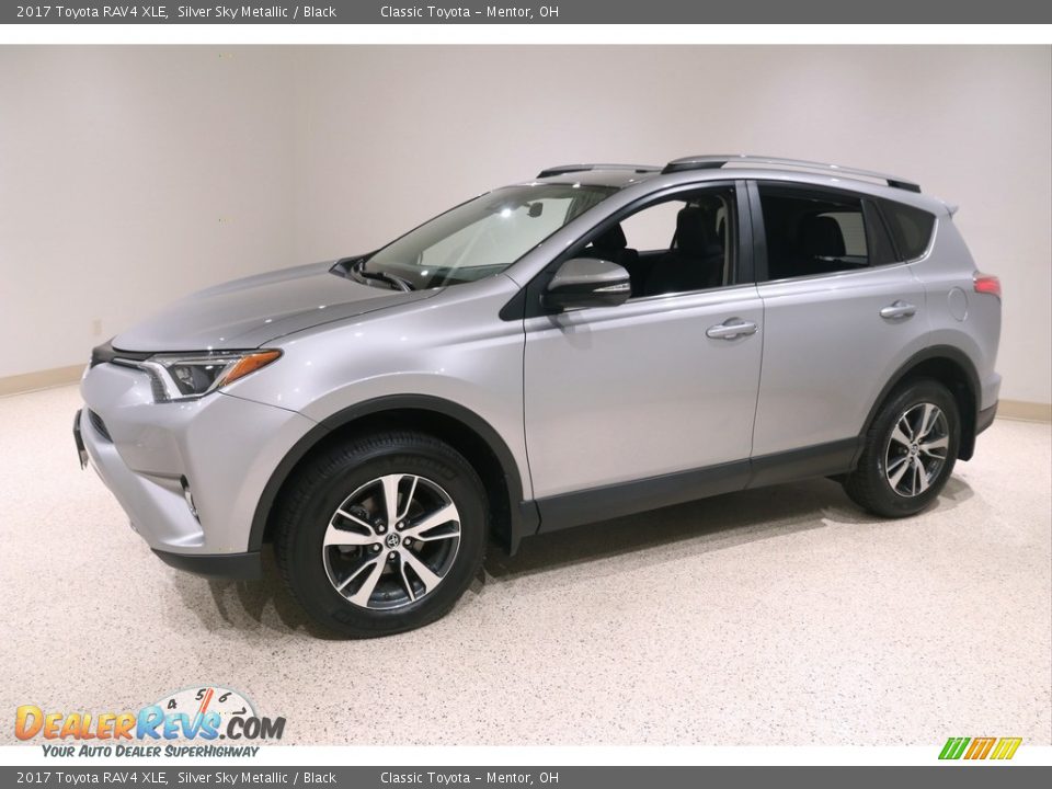 2017 Toyota RAV4 XLE Silver Sky Metallic / Black Photo #3