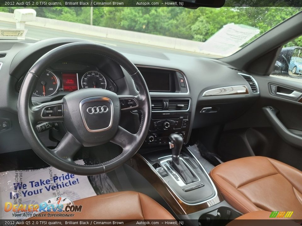 2012 Audi Q5 2.0 TFSI quattro Brilliant Black / Cinnamon Brown Photo #9