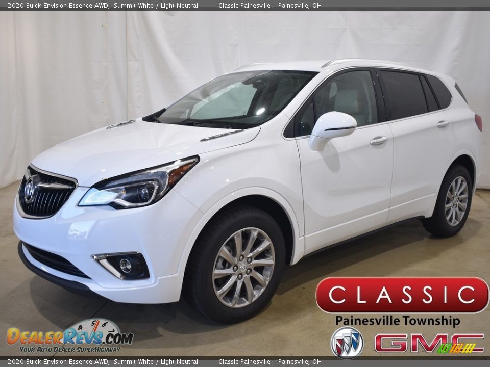 2020 Buick Envision Essence AWD Summit White / Light Neutral Photo #1