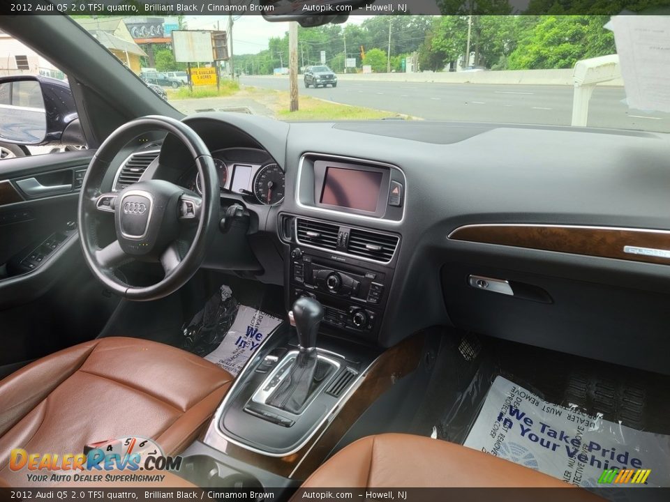 2012 Audi Q5 2.0 TFSI quattro Brilliant Black / Cinnamon Brown Photo #11