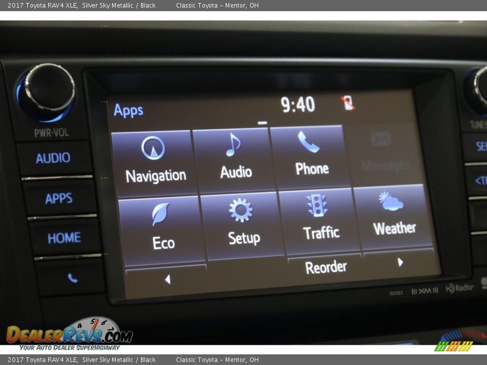 2017 Toyota RAV4 XLE Silver Sky Metallic / Black Photo #11