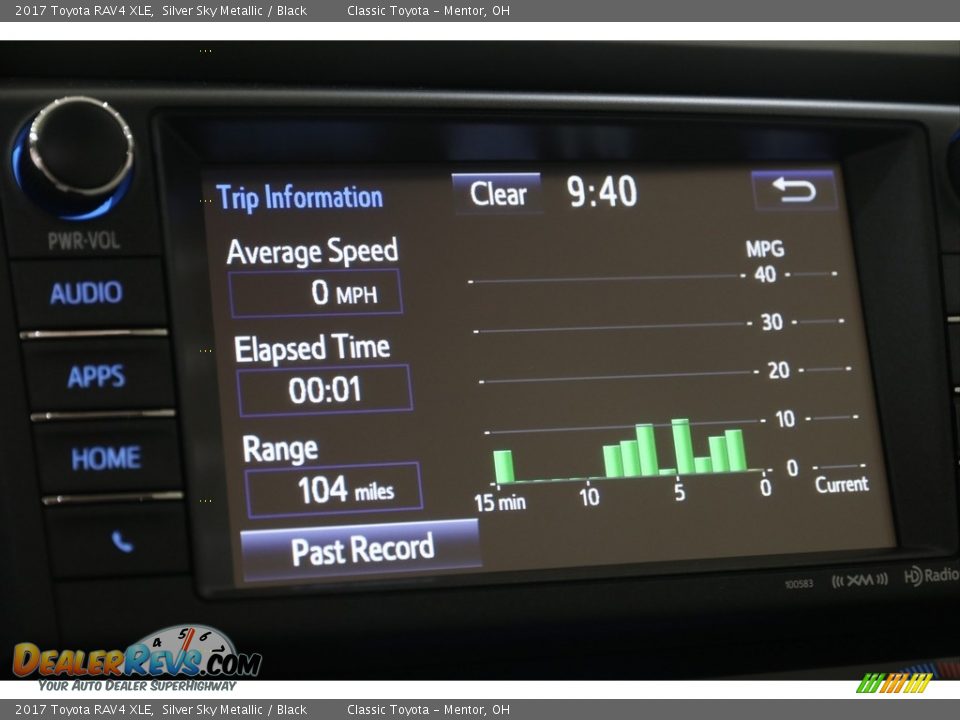 2017 Toyota RAV4 XLE Silver Sky Metallic / Black Photo #14