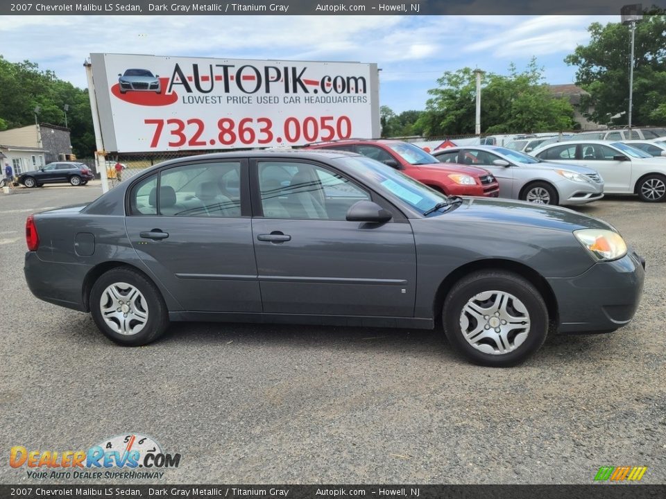 2007 Chevrolet Malibu LS Sedan Dark Gray Metallic / Titanium Gray Photo #2