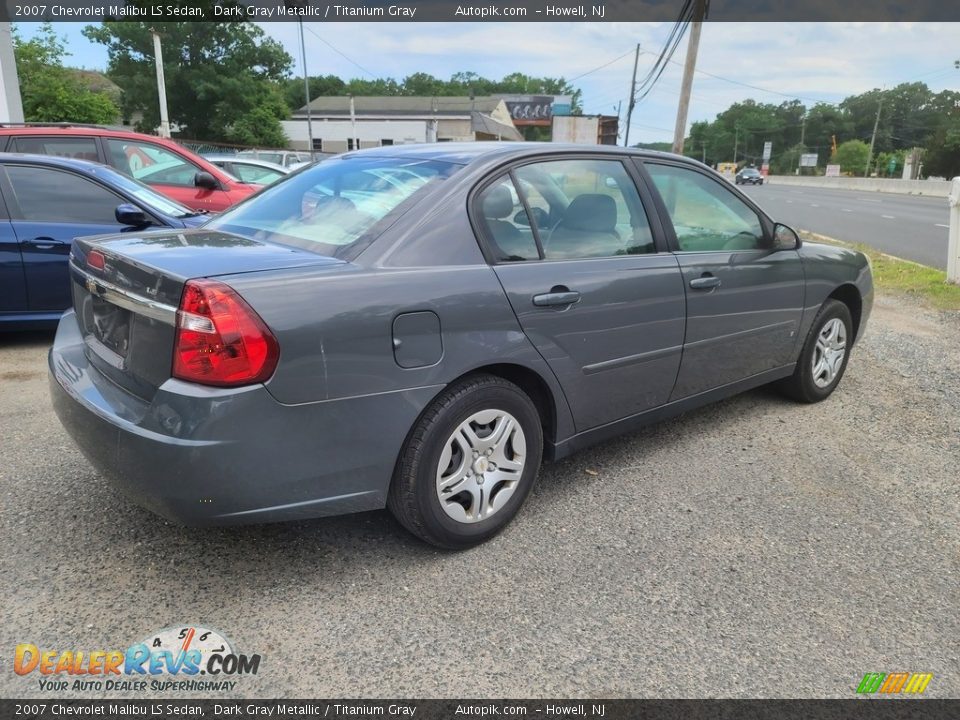 2007 Chevrolet Malibu LS Sedan Dark Gray Metallic / Titanium Gray Photo #3